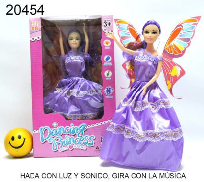 Imagen de MUÑECA PRINCESA HADA GIRA CON LUZ Y SONIDO 5.24